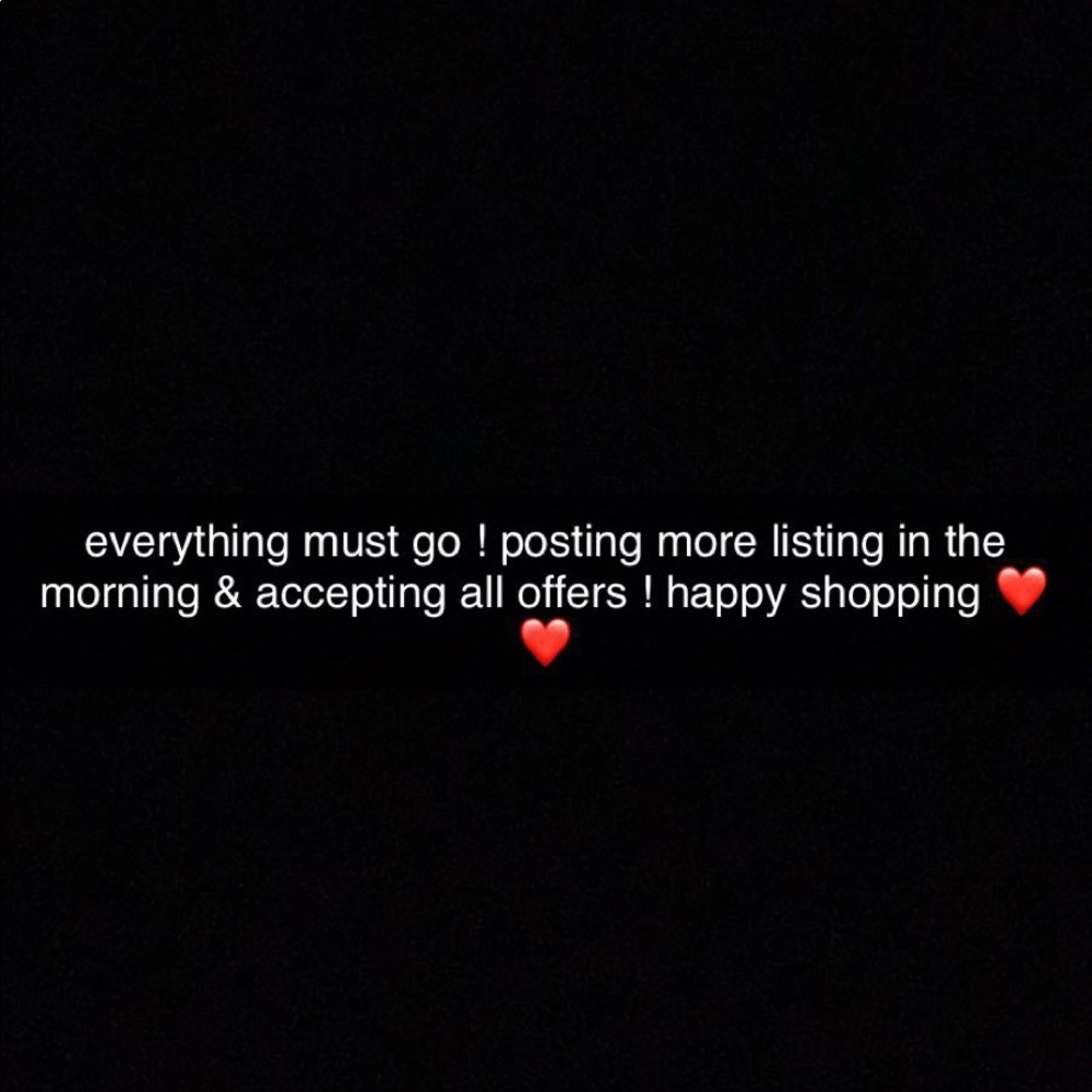 everything must go!! ❤️